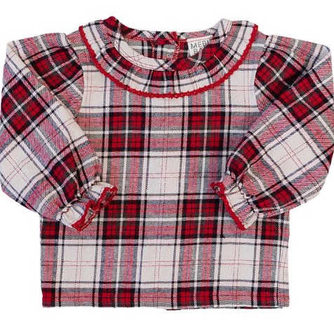 Red Plaid Long Sleeve Shirt