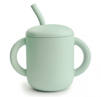 Silicone Training Cup + Straw