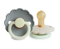 FRIGG Daisy Night Natural Rubber Pacifier 2-Pack