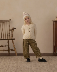 Barrel Pant Embroidered Daisies
