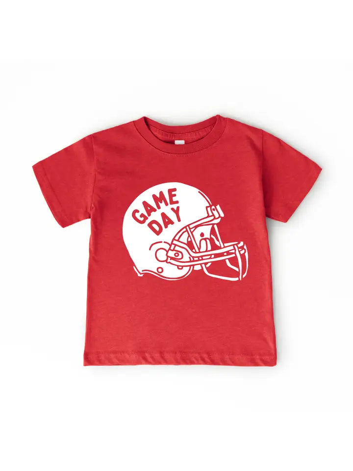 Red Game Day Helmet Tee