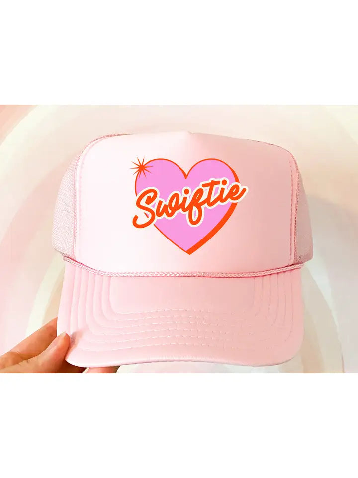 Swiftie Heart Pink Youth Trucker Hat