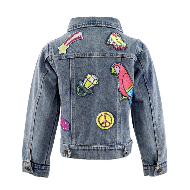 Patched Denim Jacket