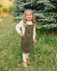 Green Corduroy Dress