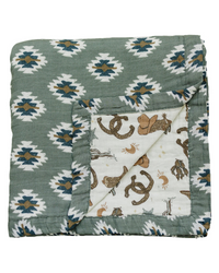 Southwest Aztec + Outlaw Cowboy Muslin Quilt