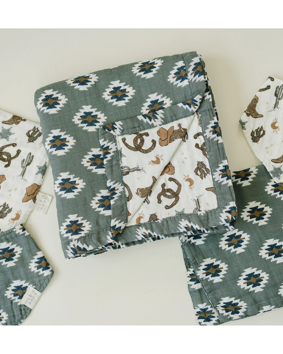 Southwest Aztec + Outlaw Cowboy Muslin Quilt