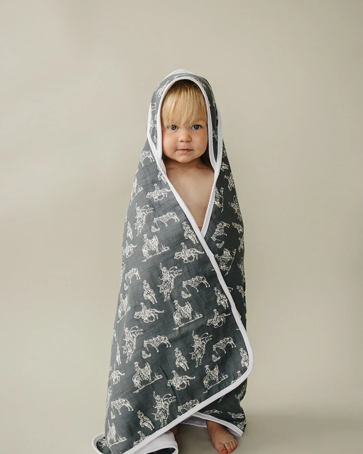 Wild West Muslin Hooded Towel