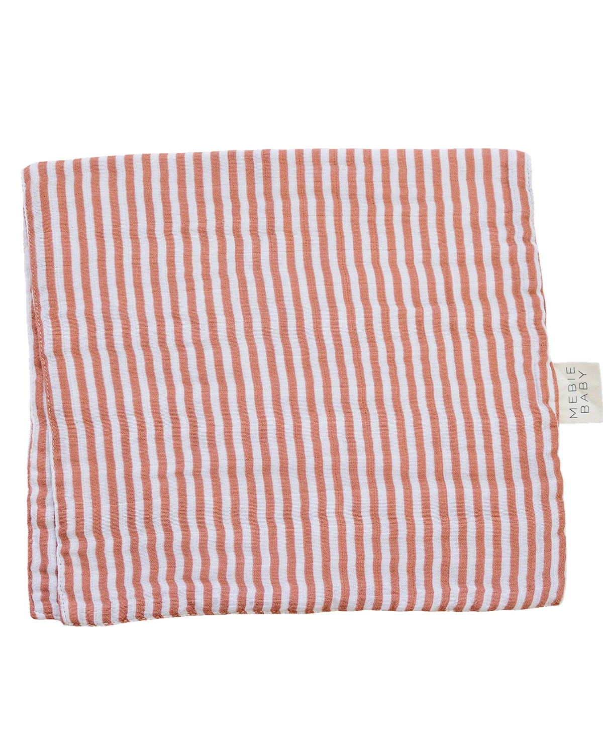 Pink Stripes Muslin Burp Cloth