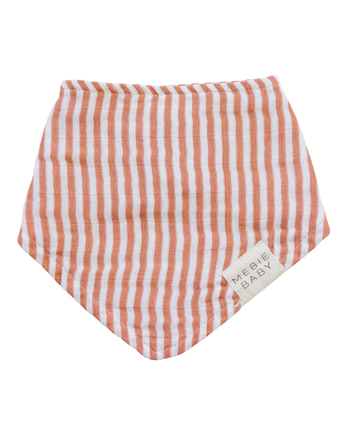 Pink Stripes Classic Muslin Bib