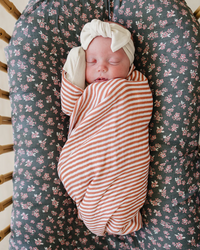 Pink Stripes Muslin Swaddle Blanket
