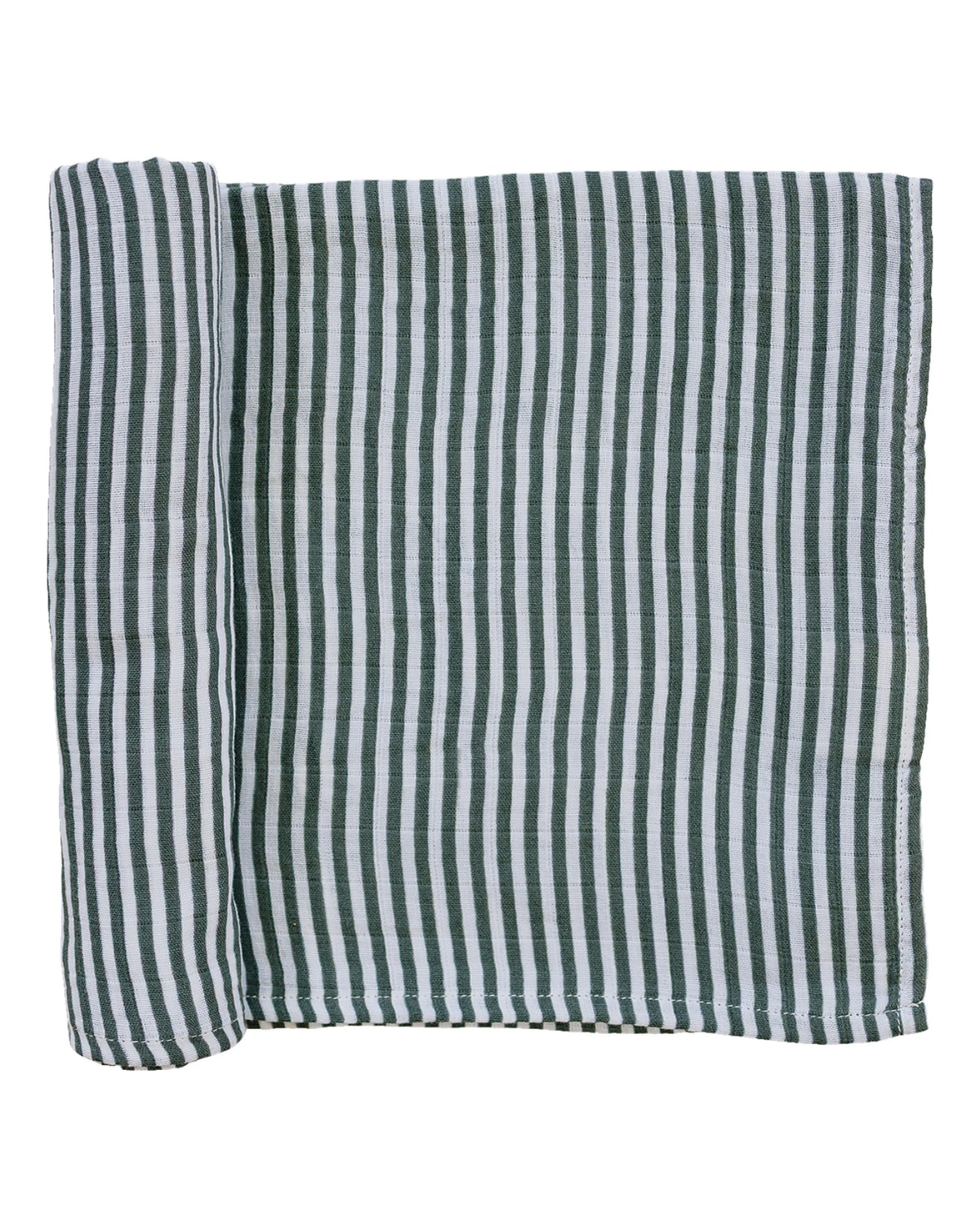 Green Stripes Muslin Swaddle Blanket