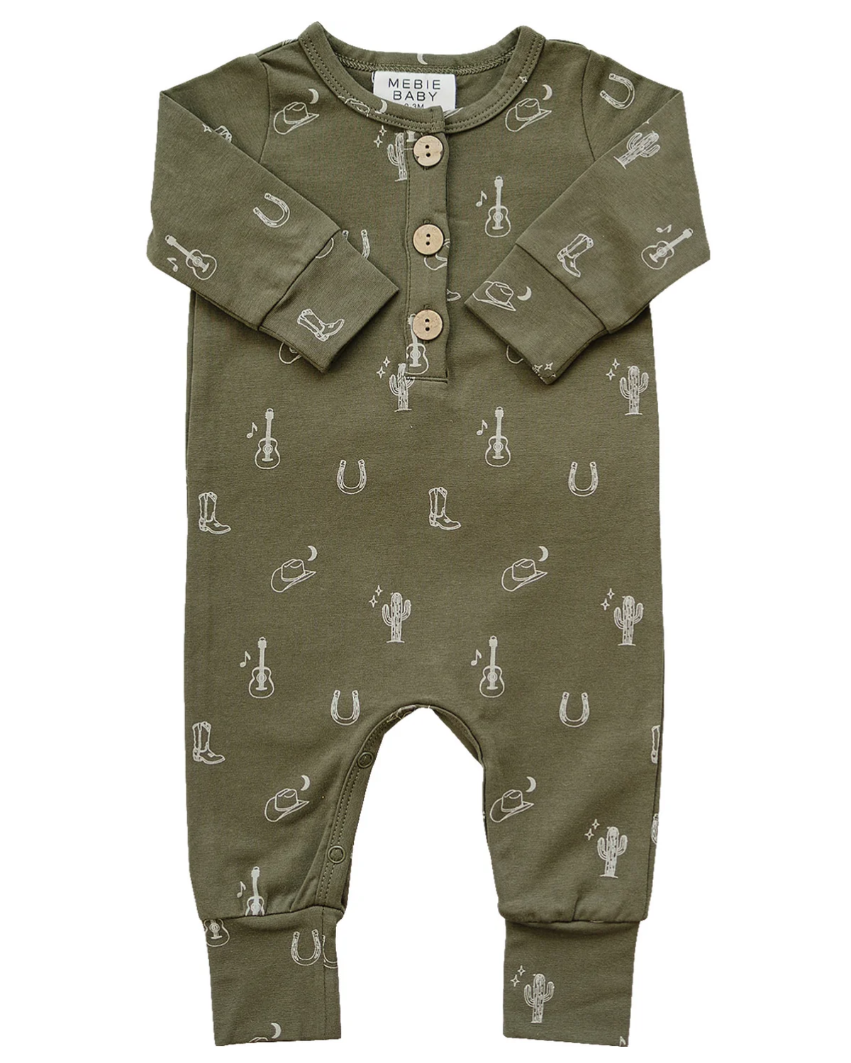 Nashville Long Sleeve Button Romper