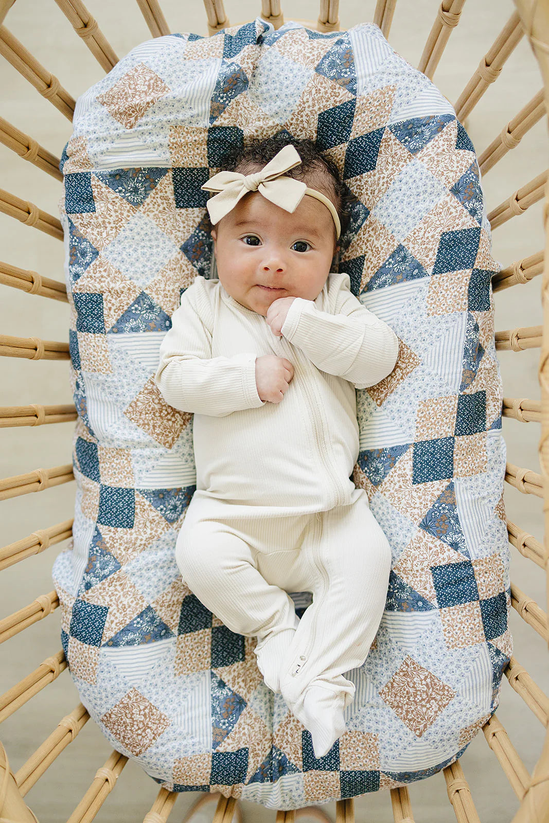 Patchwork Print Muslin Swaddle Blanket