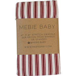 Red Stripes Bamboo Stretch Swaddle