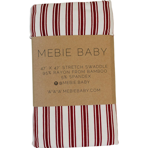 Red Stripes Bamboo Stretch Swaddle