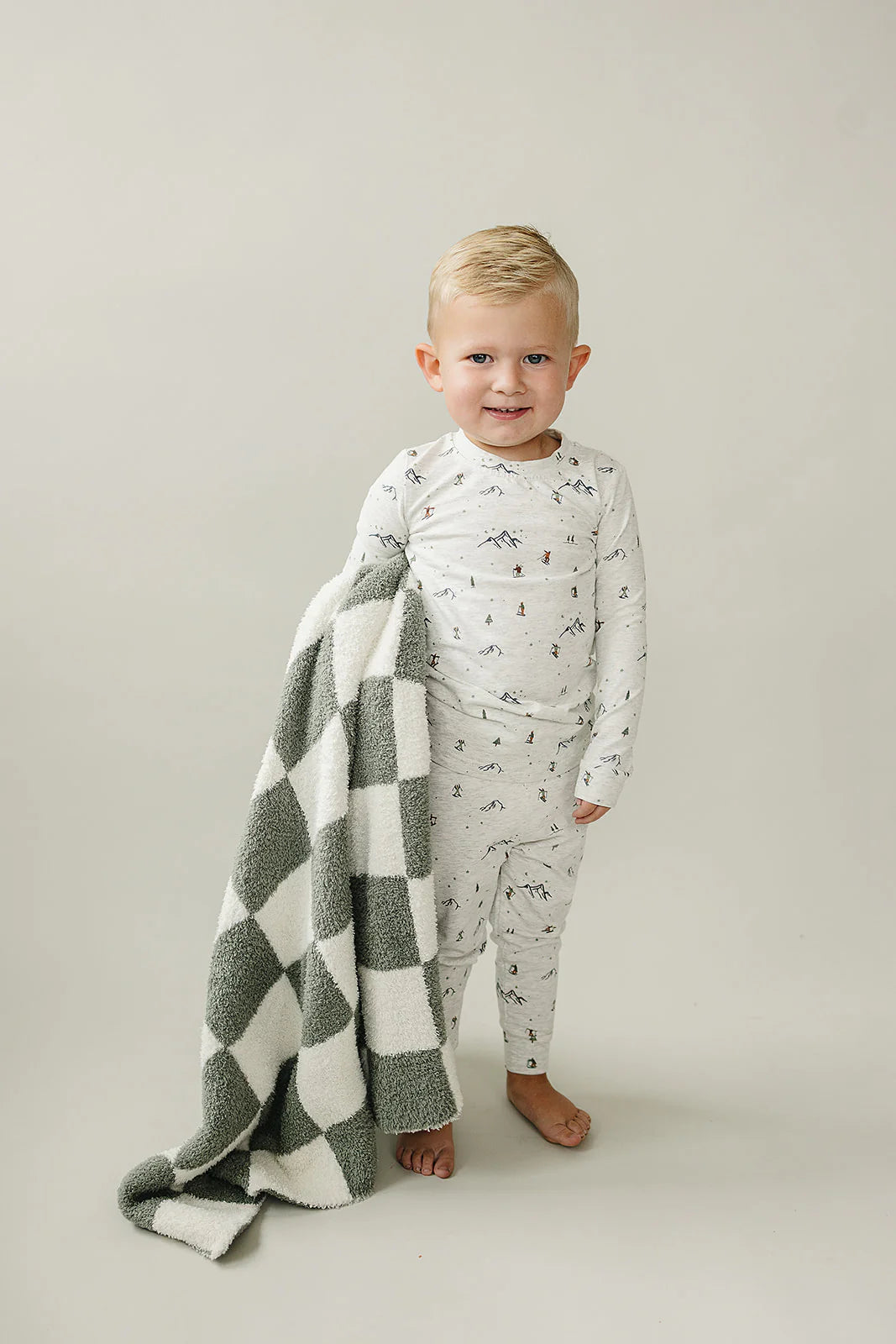 Ski Print Cozy Set