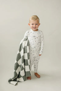 Ski Print Cozy Set
