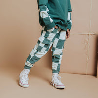 Relaxed Fit Joggers - Ho Ho Ho Green Check
