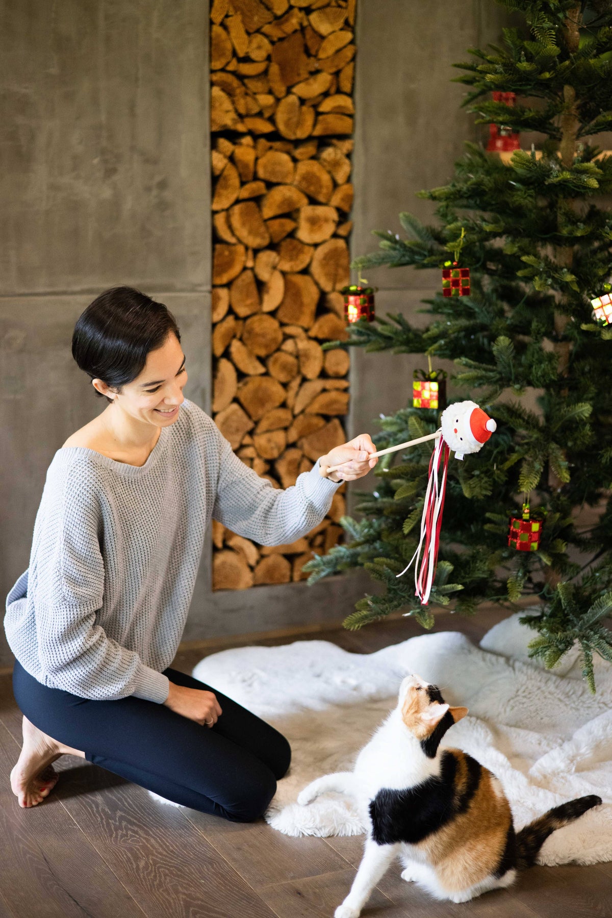 Holiday Santa Christmas Wand Toy