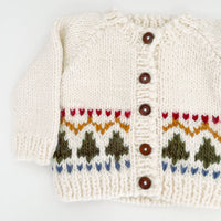 Holiday Tree Fair Isle Cardigan Kids Baby Sweater