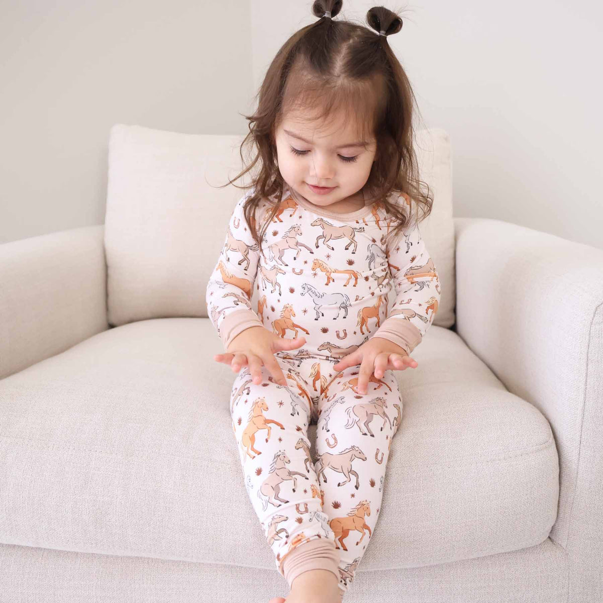 P's Ponies Two Piece Pajama Set