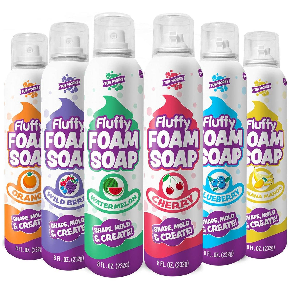 Tub Works® Fluffy Foam Soap, Variety
