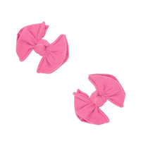 Baby Bling® 2-Pack Baby FAB® Clips soft nylon bow hair clips - 3 Colors