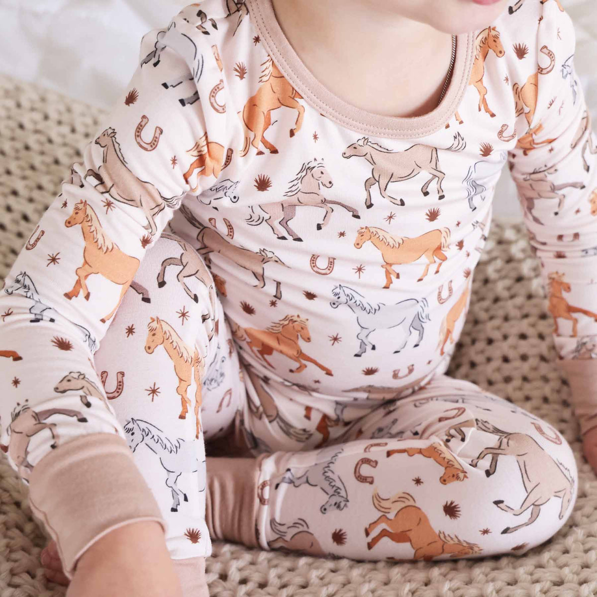 P's Ponies Two Piece Pajama Set