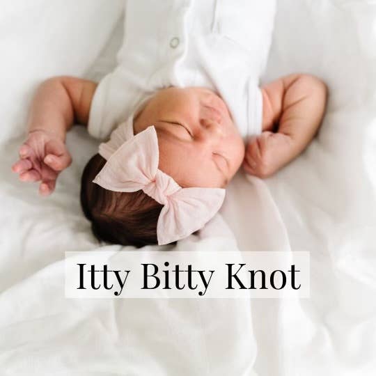 Baby Bling® Itty Bitty Knot small soft nylon bow headband 6 colors