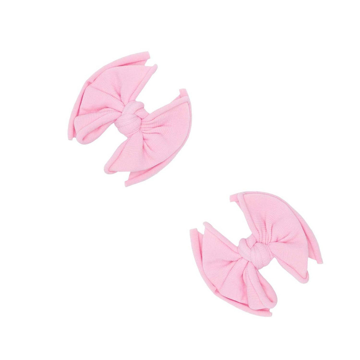 Baby Bling® 2-Pack Baby FAB® Clips soft nylon bow hair clips - 3 Colors