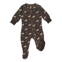 Bark Moose | Organic Cozy Zipper Footie