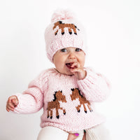 Pony Sweater Blush for Baby & Toddler