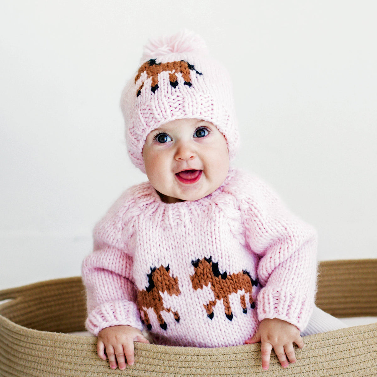 Pony Sweater Blush for Baby & Toddler