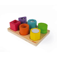 I Wood | Shapes & Sounds | 6 Block Puzzle | 12 Months+