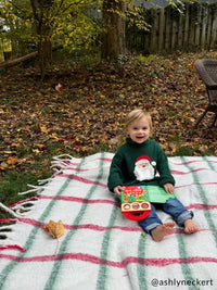 Green Santa Rollneck Toddler Sweater