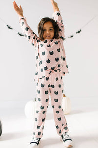 Lounge Wear Set in Black Cat