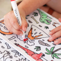 Colorable Lunchbox Jurassic Playground