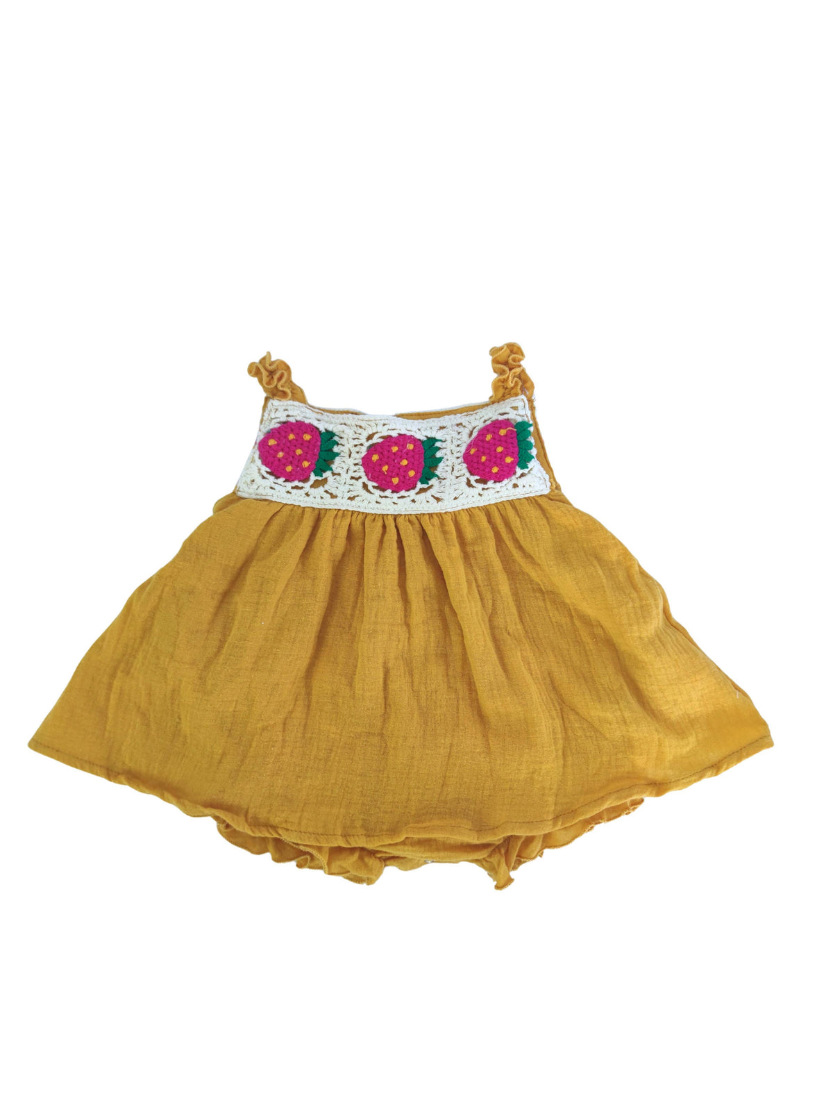 Crochet Berry Dress Romper
