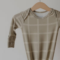 Bamboo Knotted Gown | Linen Grid
