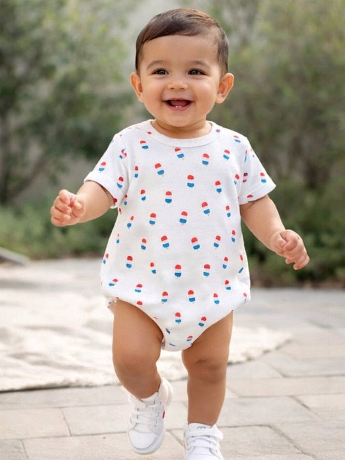 Popsicle / Organic Pointelle T-Shirt Bubble