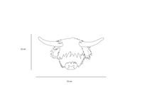 Nicolas the Highland Cow: Wall deco