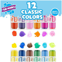 Tub Works® Bath Paint Sticks™ Bath Toy, 12 Count