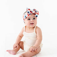 Printed Deb Bow - summertime check