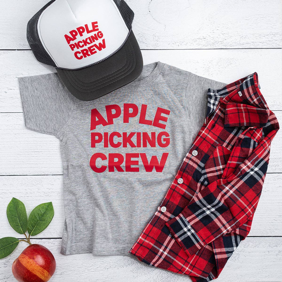 Apple Picking Crew Short Sleeve T-Shirt