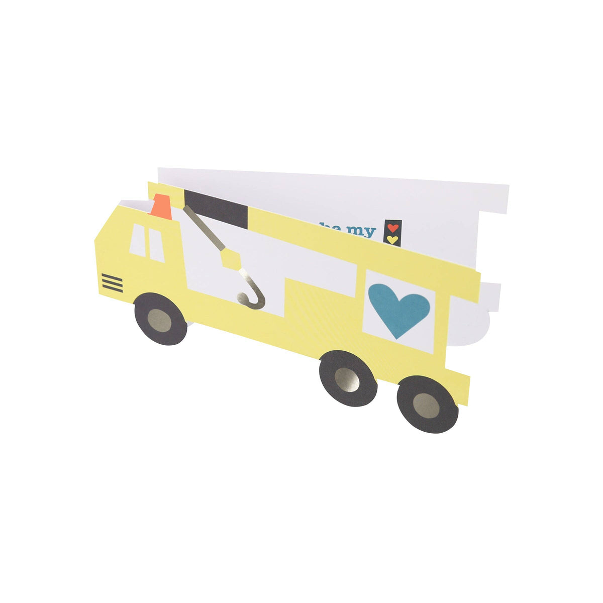 Truck Kids Valentine's Cards & Stickers Set