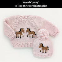 Pony Sweater Blush for Baby & Toddler