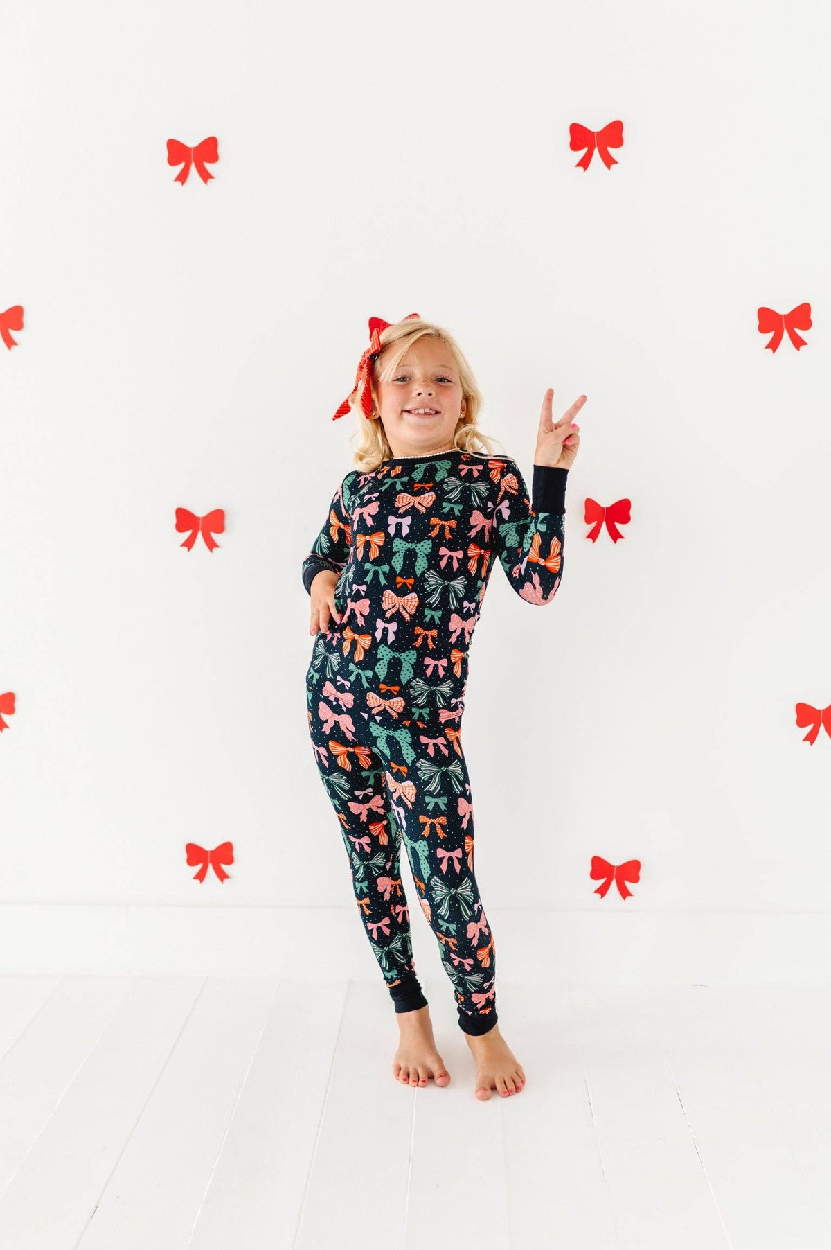 Merry Little Bows Kids Pajamas