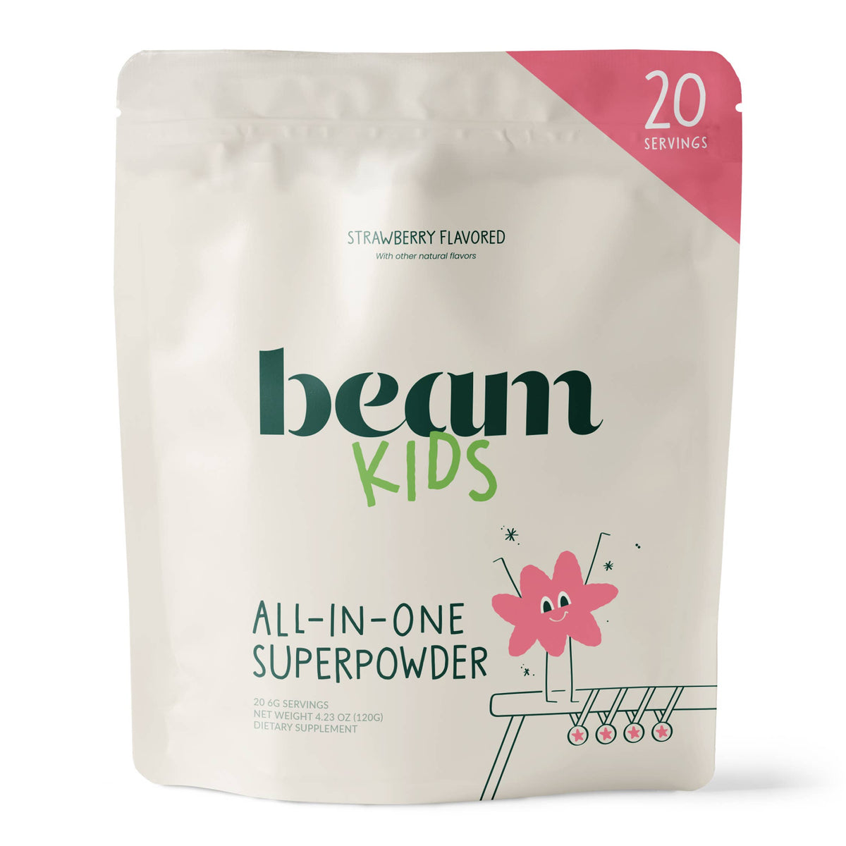 Beam Kids - Strawberry (20 servings) pouch
