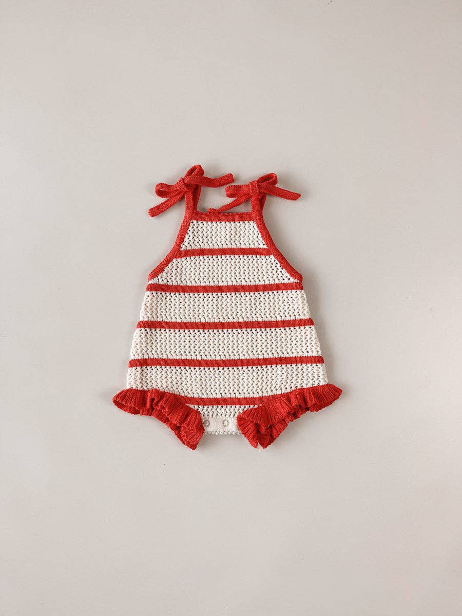 Crochet Knit Cotton Romper