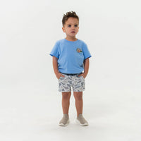 Youth Athletic Short White Camo